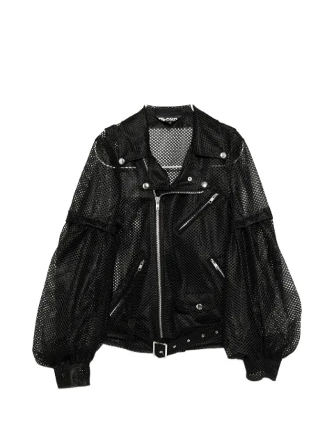 Comme Des Garçons Black mesh-panelled puff-sleeve jacket