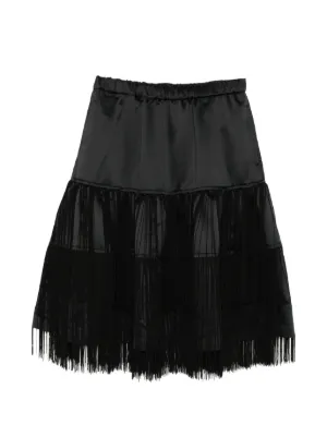 Comme Des Garçons ラッフル ティアードスカート | ブラック | FARFETCH JP