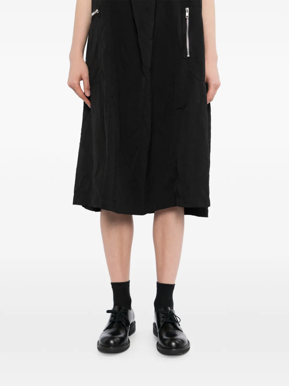 Black Comme Des Garçons Jurk met zakken met ritssluiting Zwart