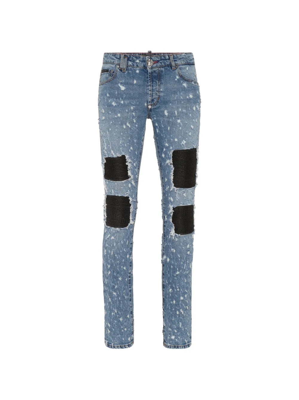 Philipp Plein distressed slim-fit jeans - Blu