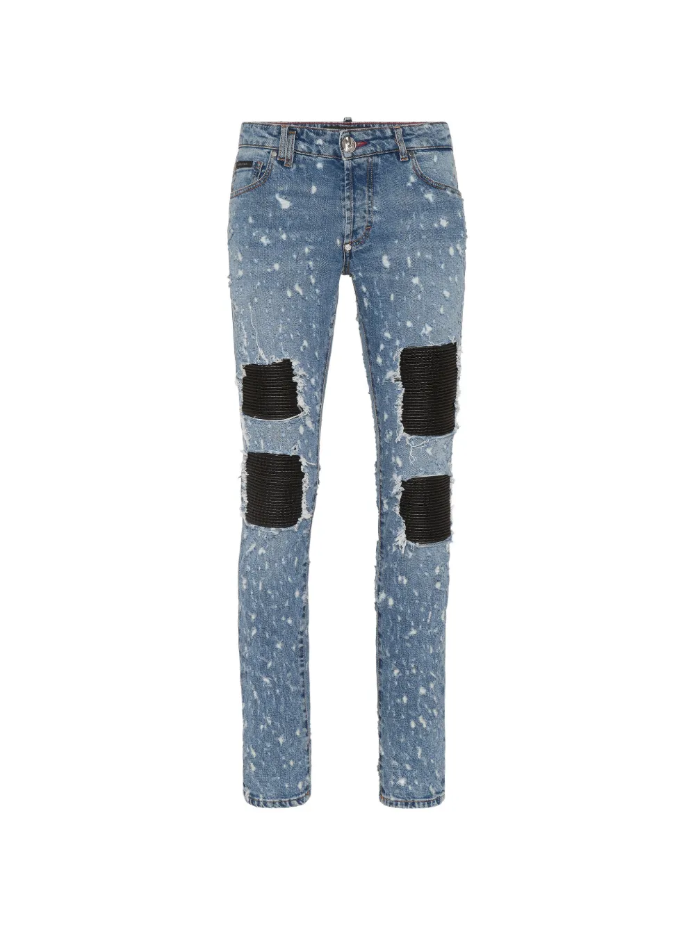 Philipp Plein distressed slim-fit jeans - Blu