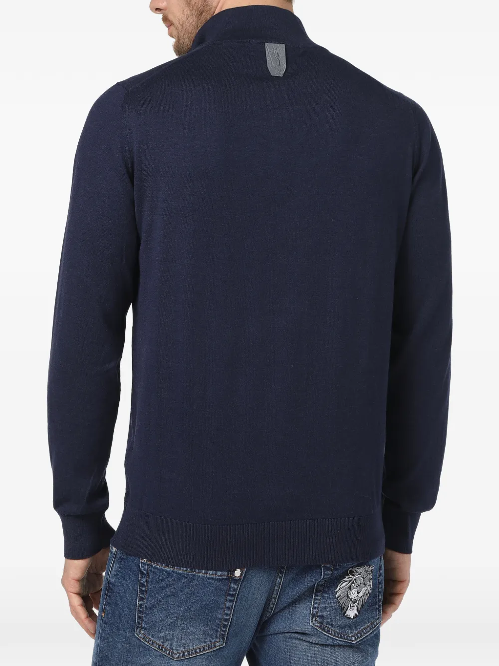 Billionaire Sweater met geborduurd logo Blauw