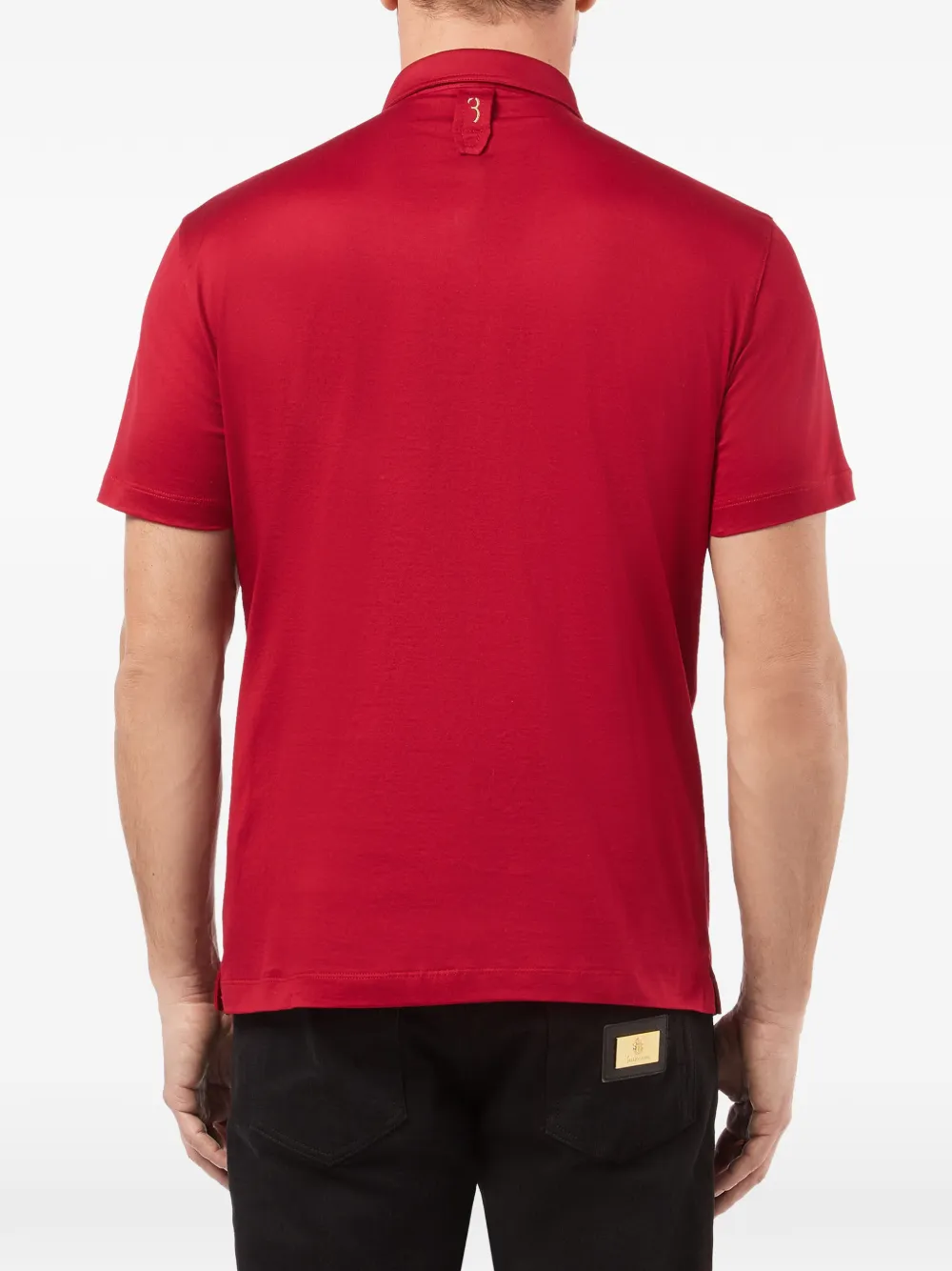 Billionaire Poloshirt met geborduurd logo Rood