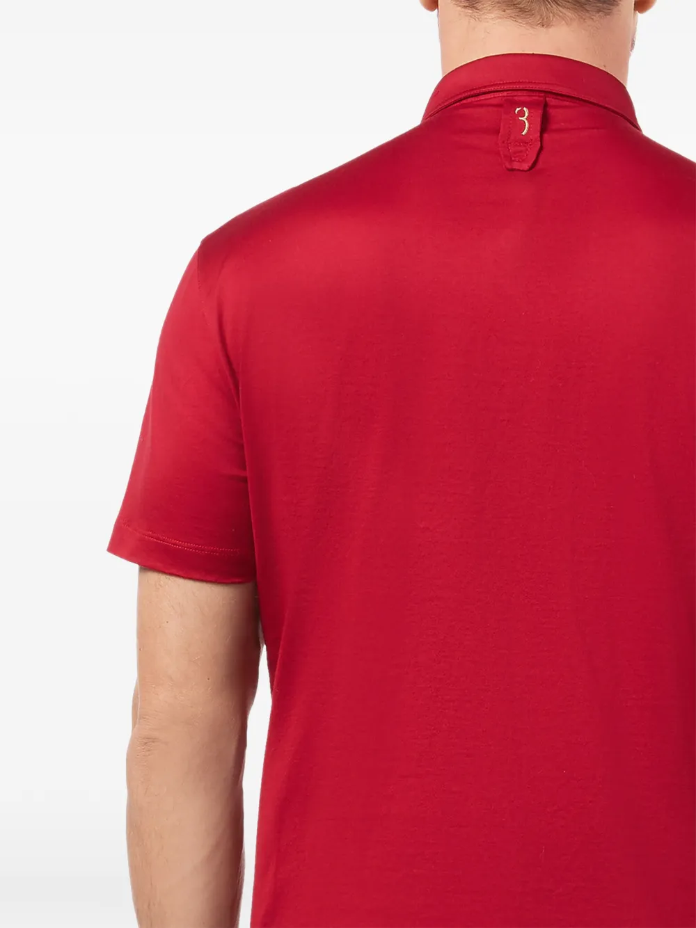 Billionaire Poloshirt met geborduurd logo Rood