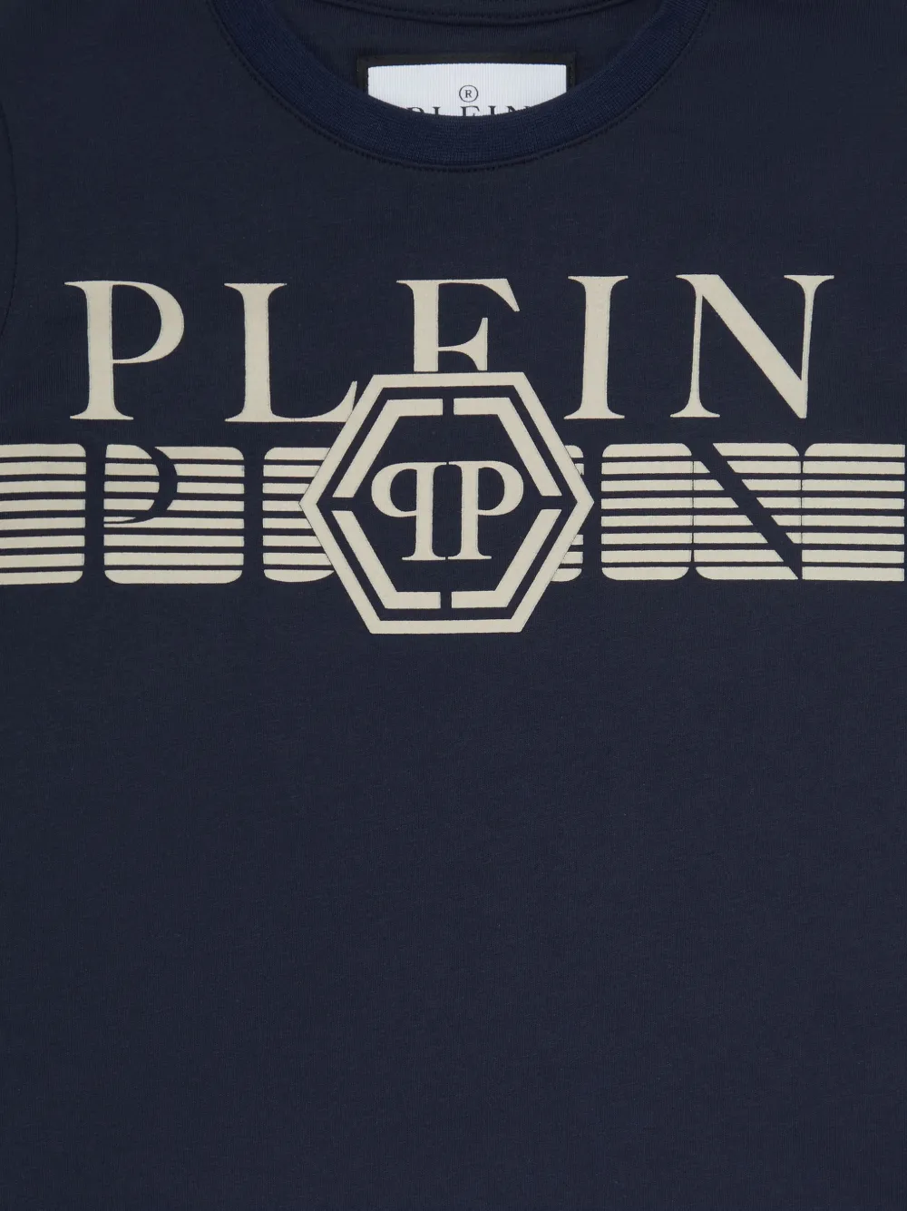Philipp Plein Junior T-shirt met ronde hals Blauw