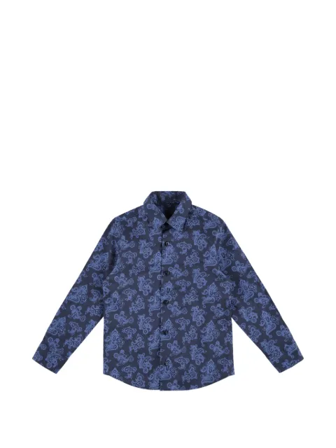 Billionaire Kids camisa con estampado de cachemira