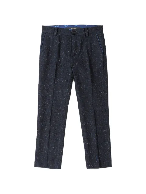 Billionaire Kids tweed piping trousers