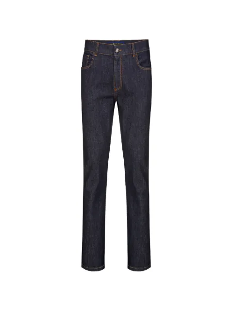 Billionaire logo-embroidered jeans