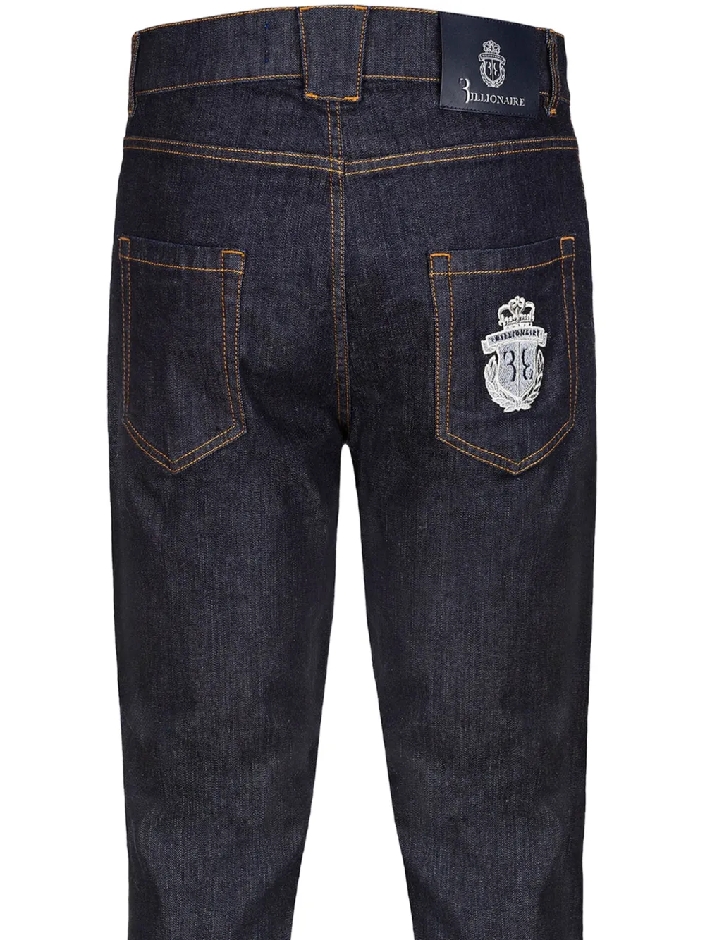 Billionaire Jeans met geborduurd logo Blauw
