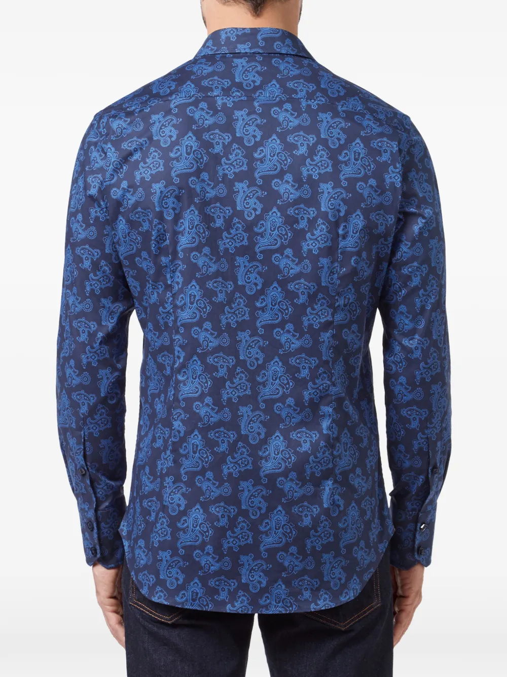 Billionaire Overhemd met paisley-print Blauw