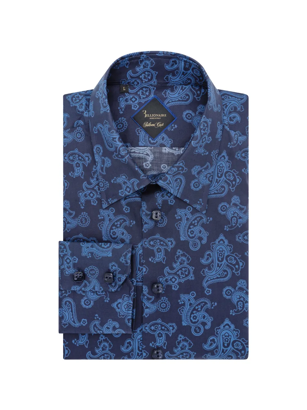 Billionaire Overhemd met paisley-print Blauw