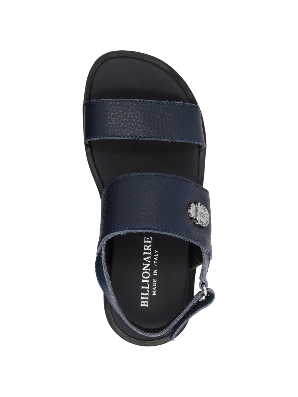 Billionaire Kids logo-detail sandals Blauw