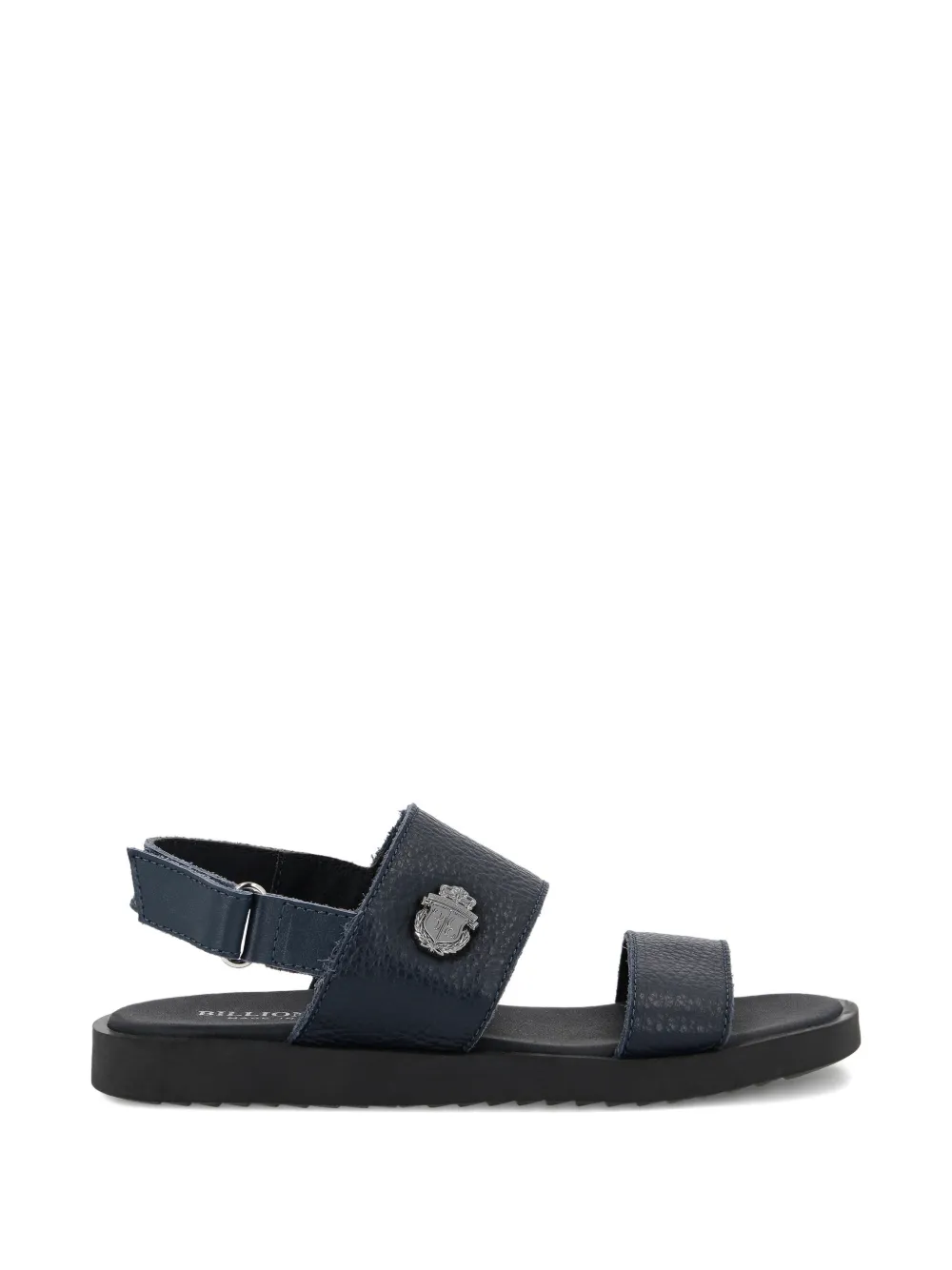 Billionaire Kids logo-detail sandals Blauw