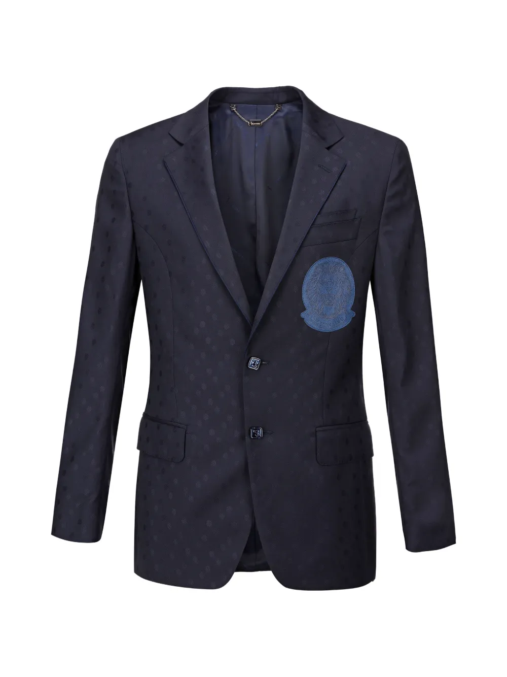 Billionaire Mitchell jacquard piping blazer - Blu