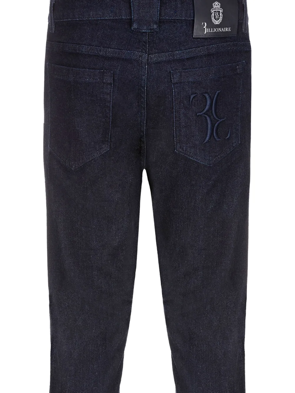 Billionaire Straight jeans met borduurwerk Blauw