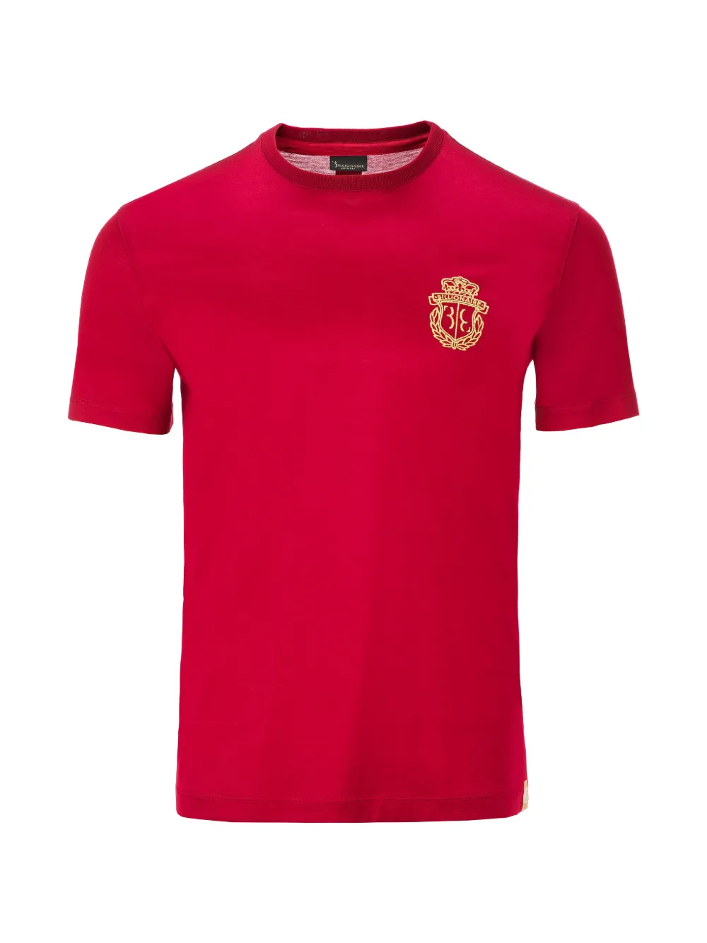 Billionaire Crest embroidered T-shirt - Rosso