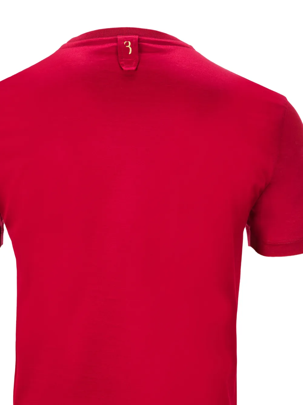 Billionaire T-shirt met geborduurd wapenschild Rood