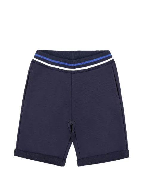 Billionaire Kids monogram striped drawstring shorts