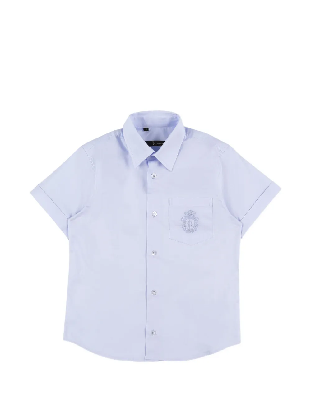 Billionaire Kids crest pocket shirt - Blu