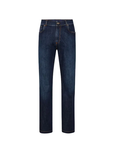 Billionaire logo-patch jeans