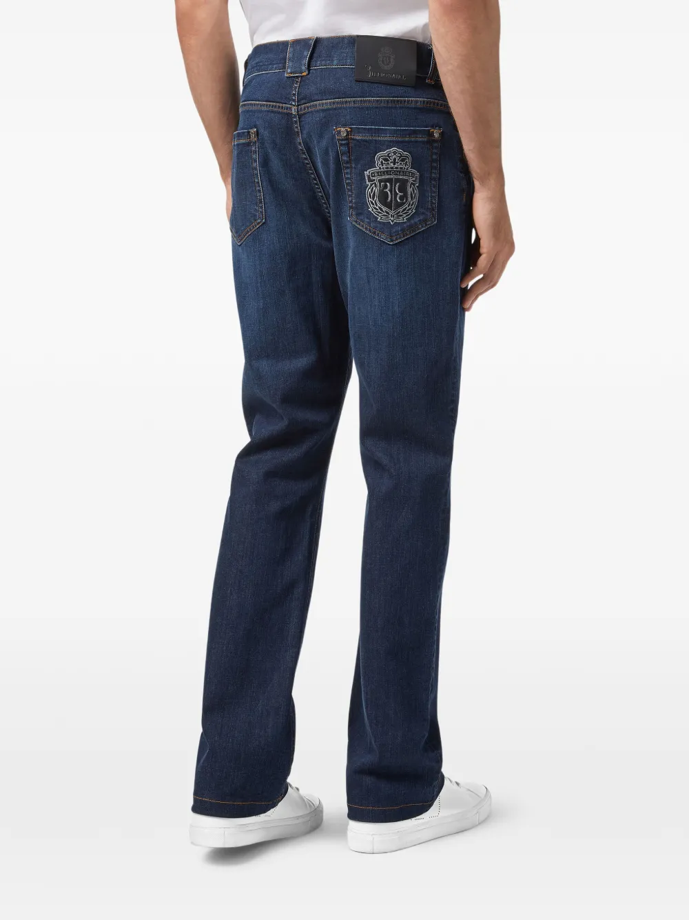 Billionaire Jeans met logopatch Blauw