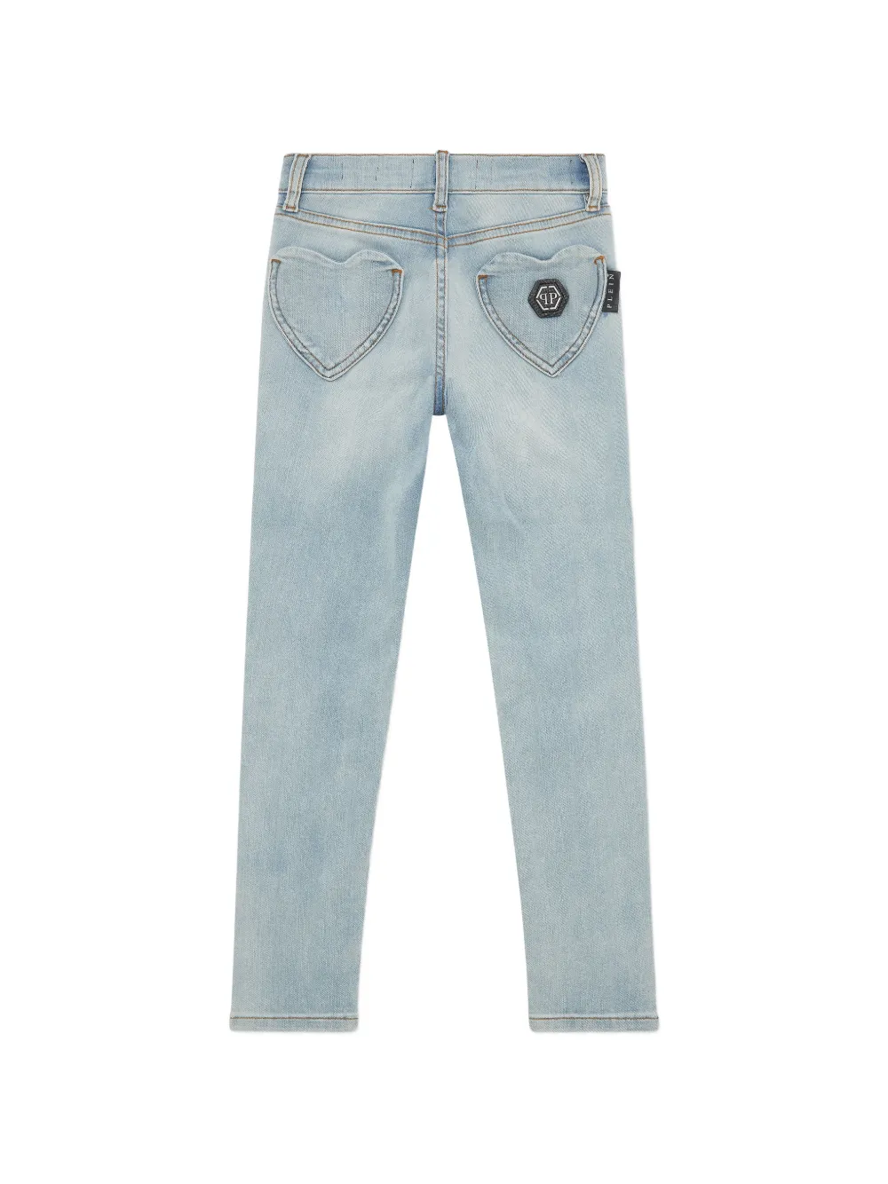 Philipp Plein Junior Jegging met hart Blauw