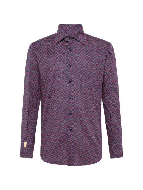 Billionaire Shirt Silver Cut/Flavio Geometric shirt