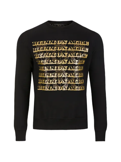 Billionaire Colin text-print sweatshirt