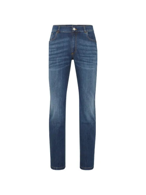 Billionaire logo-patch denim jeans