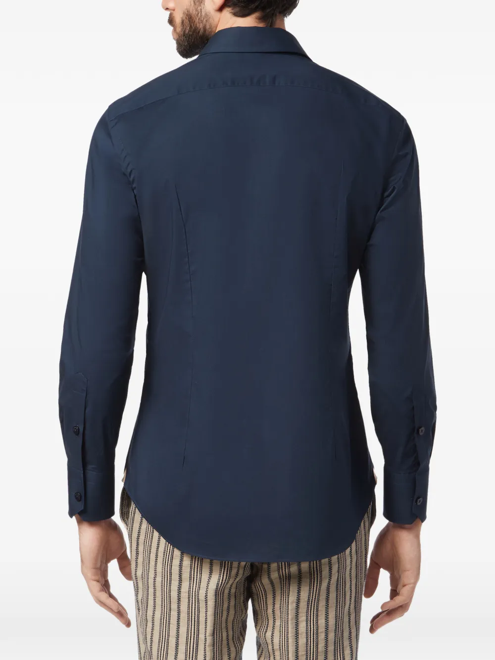 Billionaire Overhemd met geborduurd monogram Blauw