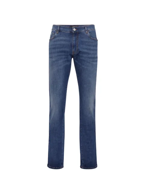 Billionaire Baroque embroidered straight jeans