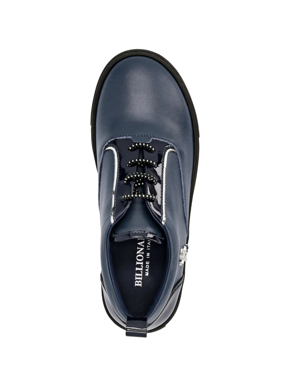 Billionaire Kids Low-top sneakers met wapenschild Blauw