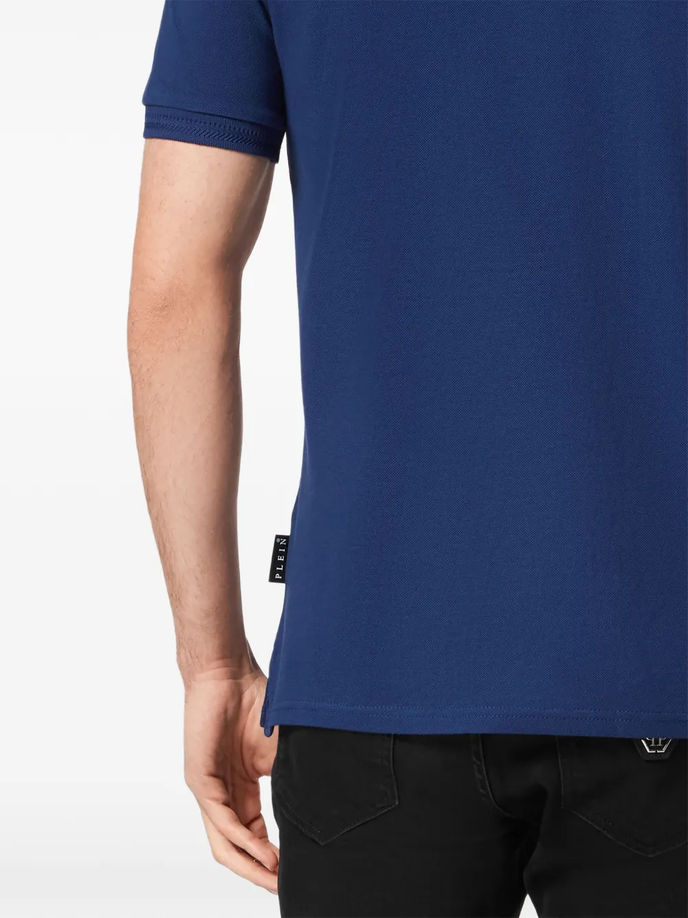 Philipp Plein Poloshirt met geborduurde doodskop Blauw