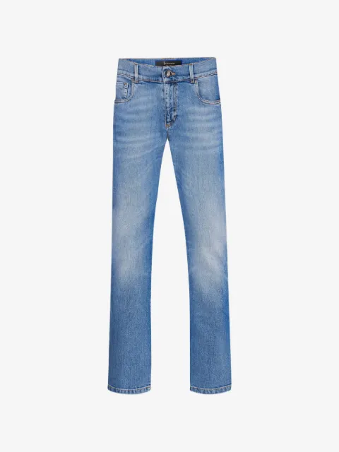 Billionaire embroidered slim jeans