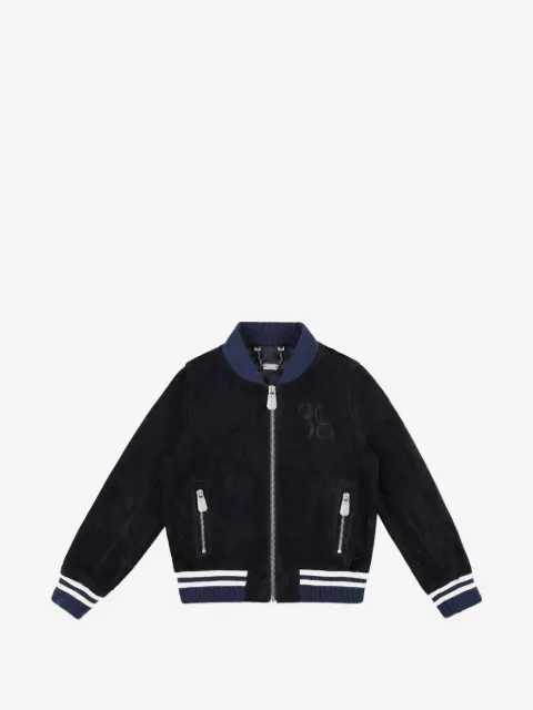 Billionaire Kids Jaqueta bomber de couro