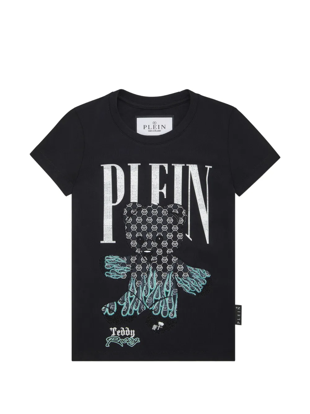Philipp Plein Junior graphic-print round-neck T-shirt - Nero