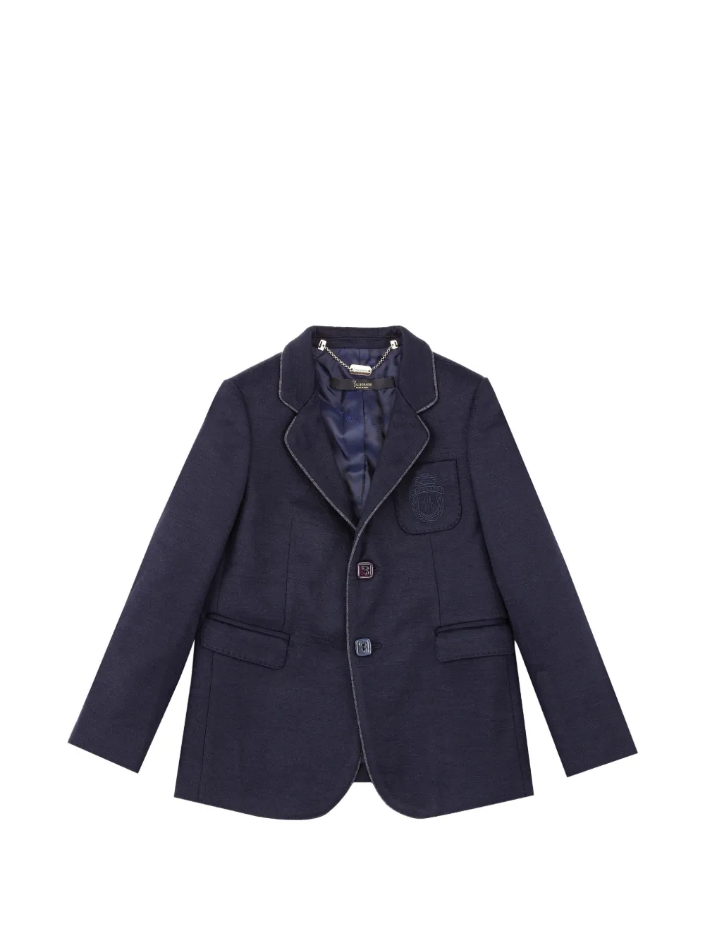 Billionaire Kids embroidered blazer - Blu