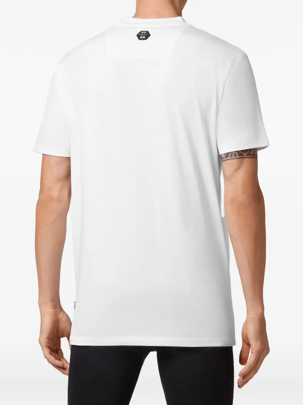 Philipp Plein T-shirt met doodskopprint Wit
