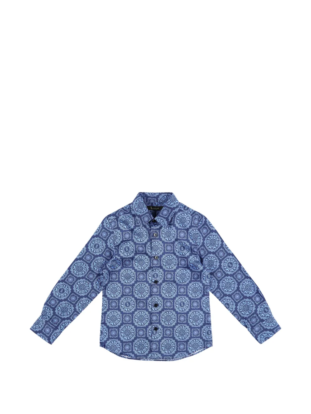 Billionaire Kids pasley-print shirt - Blau