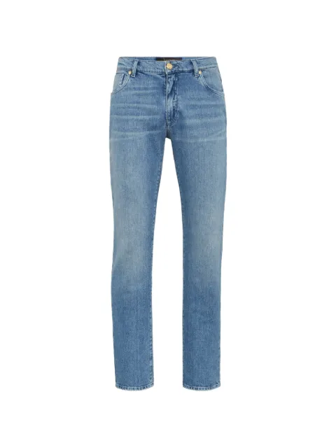 Billionaire embroidered straight jeans