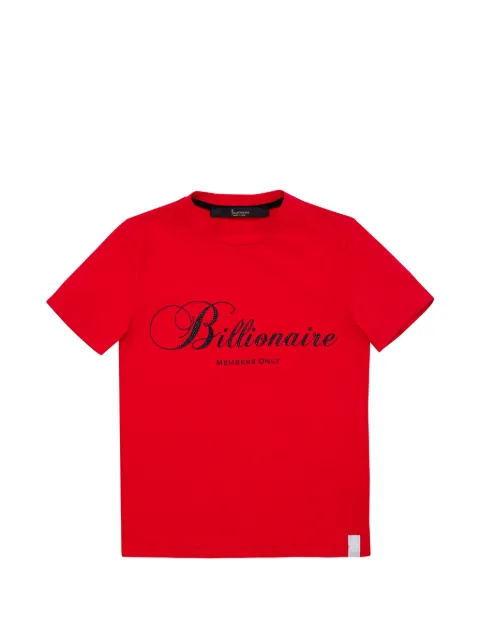 Billionaire Kids logo-embellished round-neck T-shirt