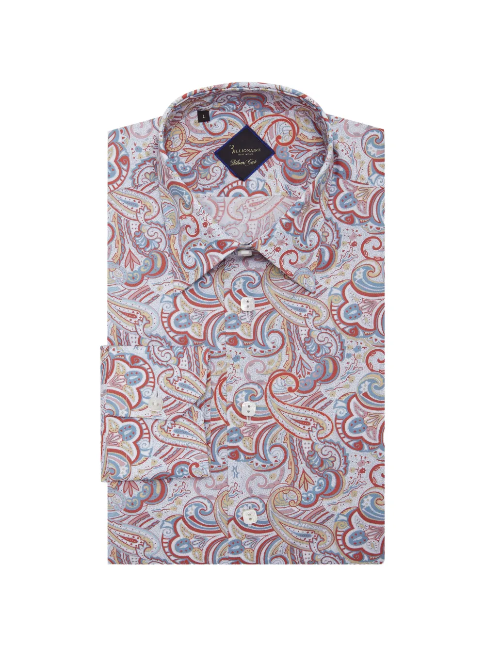 Billionaire Overhemd met paisley-print Wit