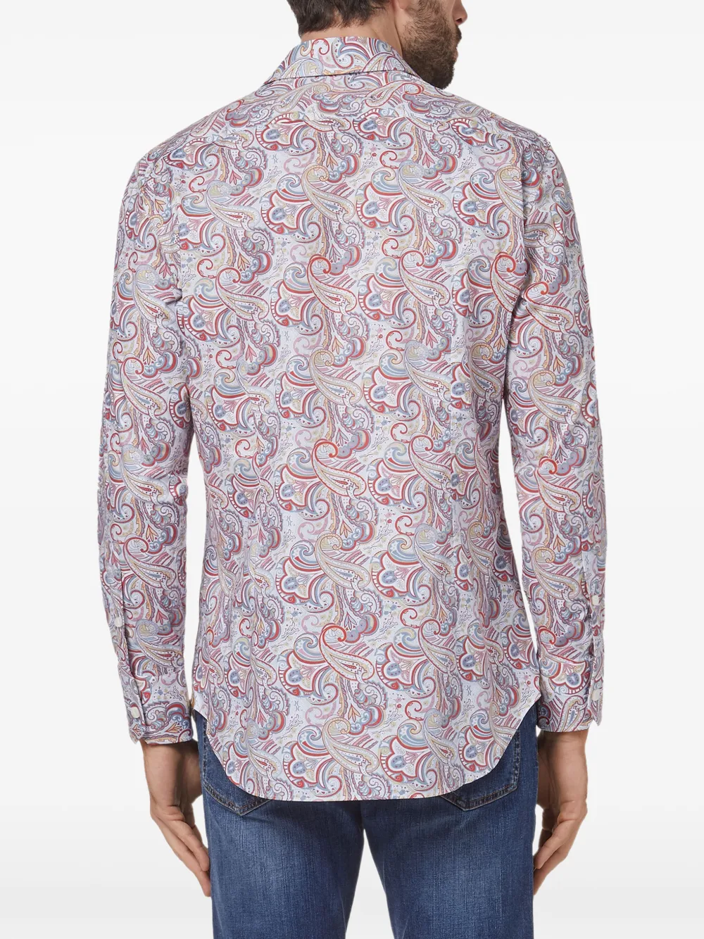 Billionaire Overhemd met paisley-print Wit