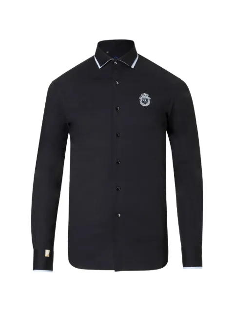Billionaire Amede crest-embroidered shirt