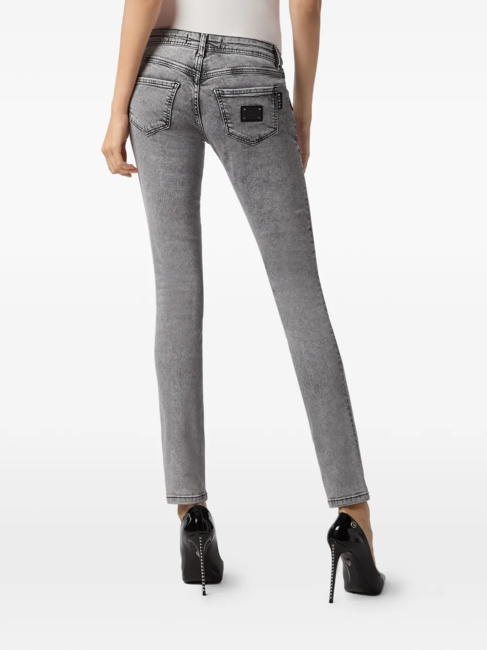 Philipp Plein Slim-fit jeans Grijs