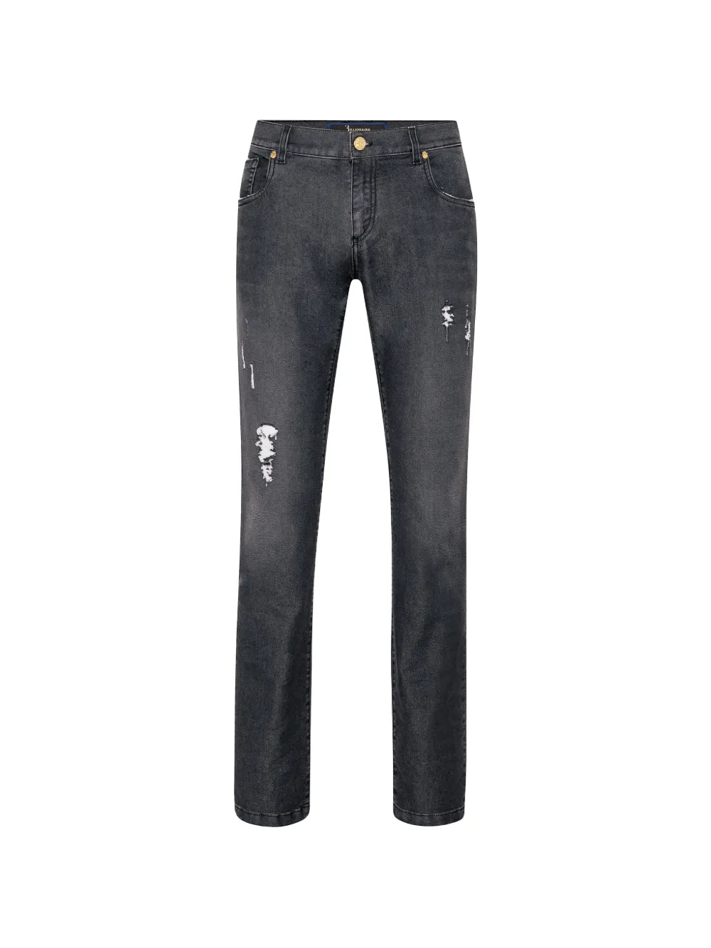 Billionaire washed badge jeans - Grigio