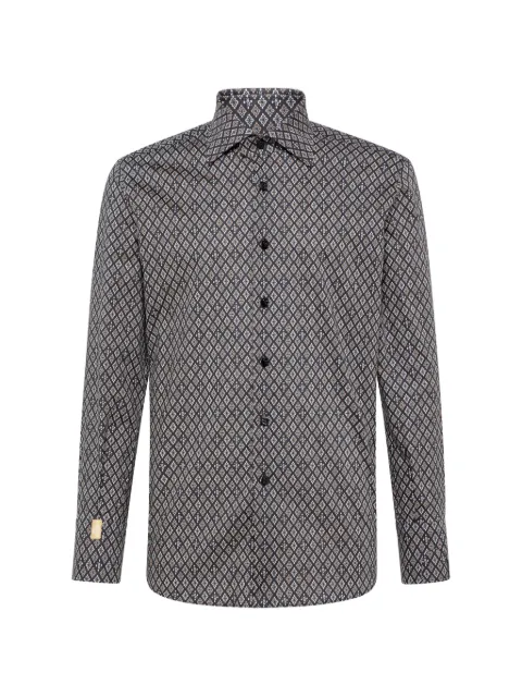 Billionaire geometric long-sleeved shirt