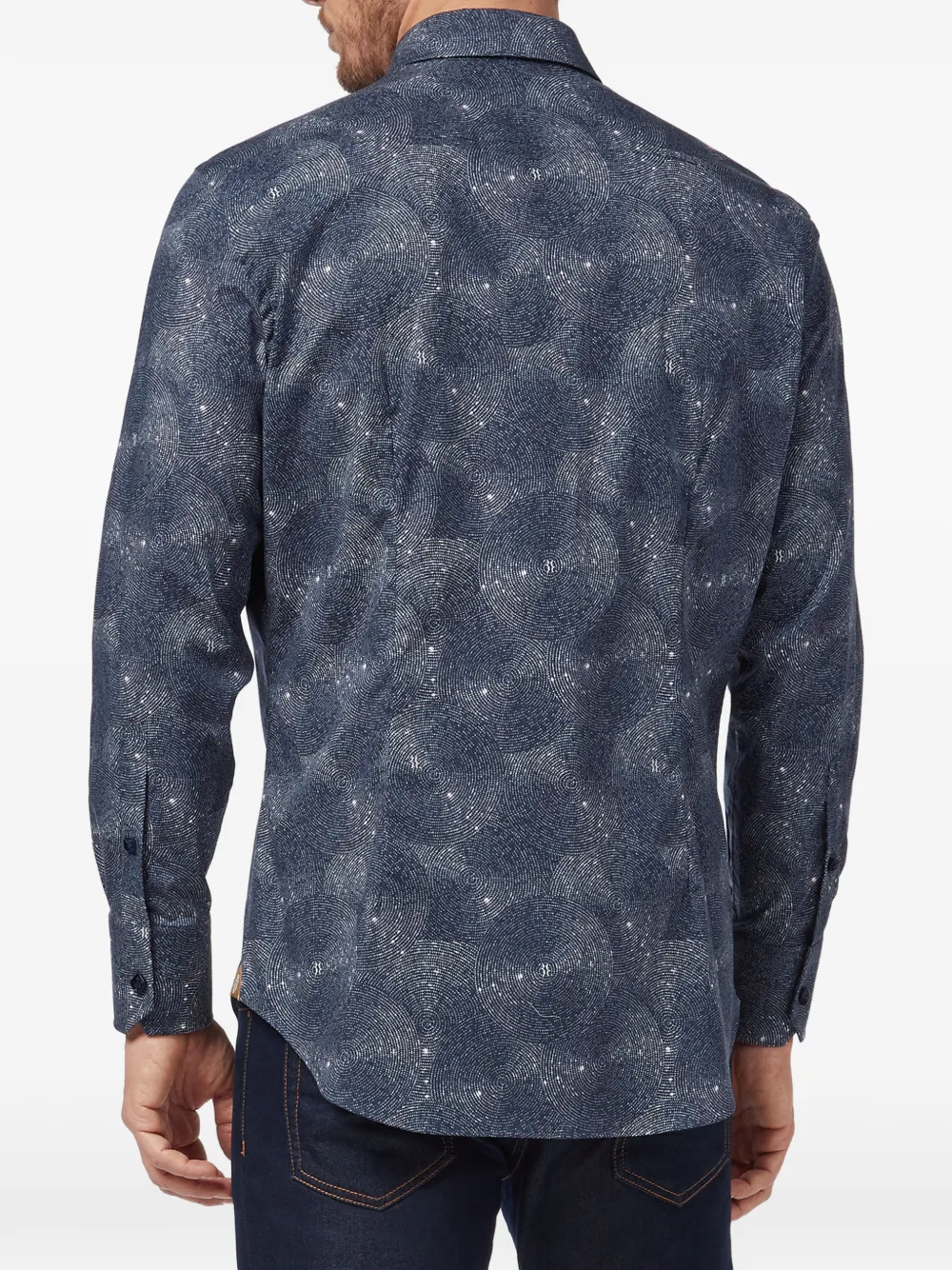 Billionaire Overhemd met print Blauw