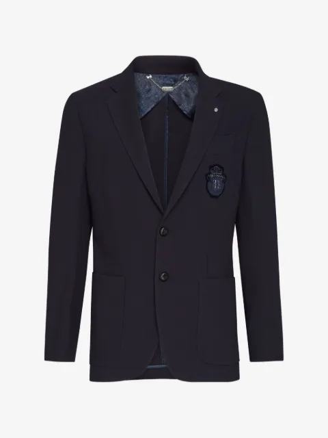 Billionaire logo-detail blazer