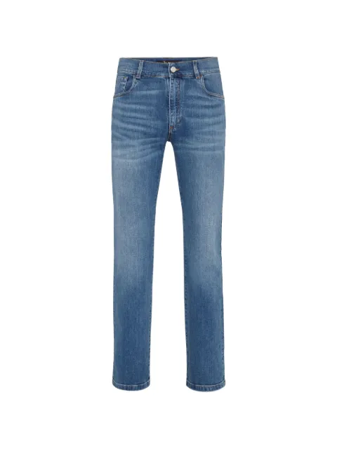 Billionaire embroidered five-pocket jeans